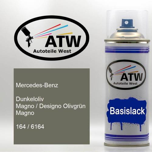 Mercedes-Benz, Dunkeloliv Magno / Designo Olivgrün Magno, 164 / 6164: 400ml Sprühdose, von ATW Autoteile West.
